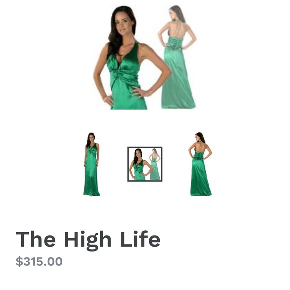 Emerald Evening/Prom Gown - Picture 2 of 3